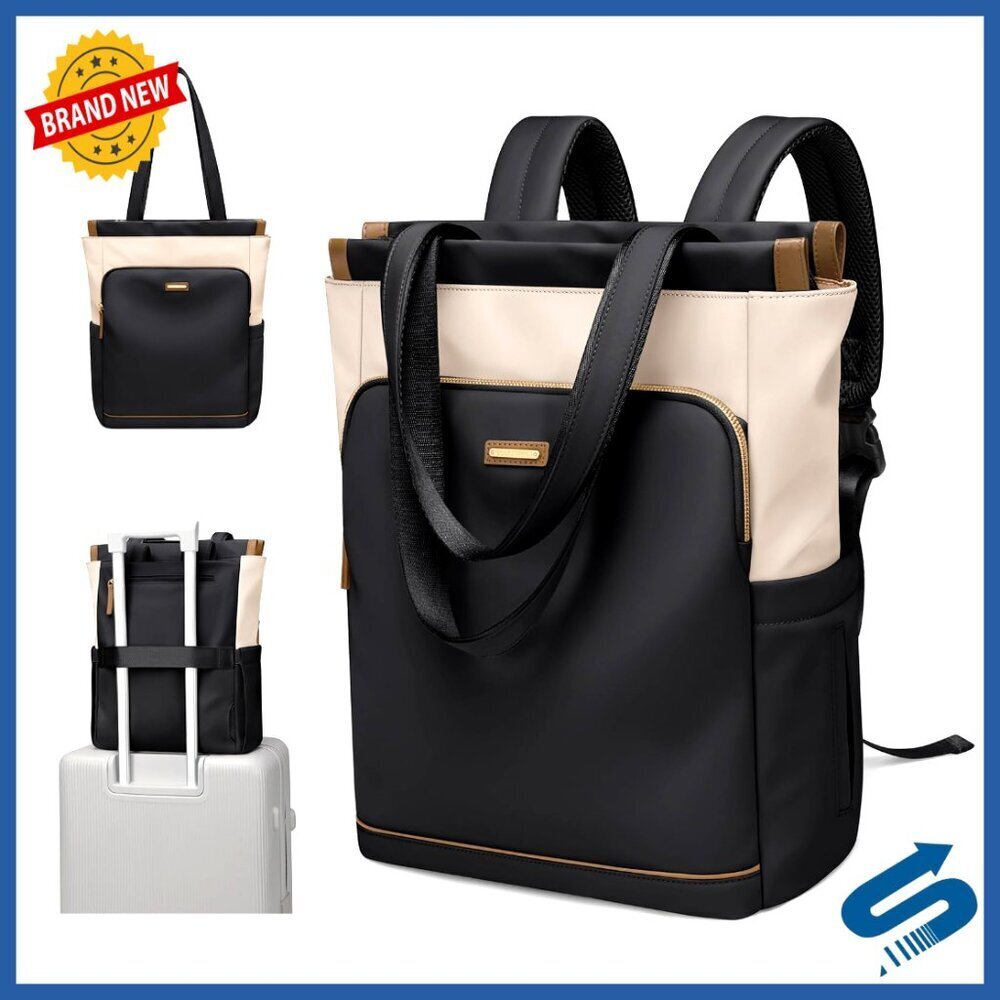 Convertible Laptop Backpack Tote Bag for Women Work Travel College Casual
